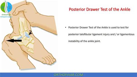 ankle ligament tear test|ankle special tests physical therapy.